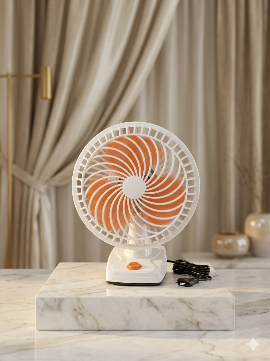 Elino Premium Quiet Table Fan | Compact Cooling for Home & Office