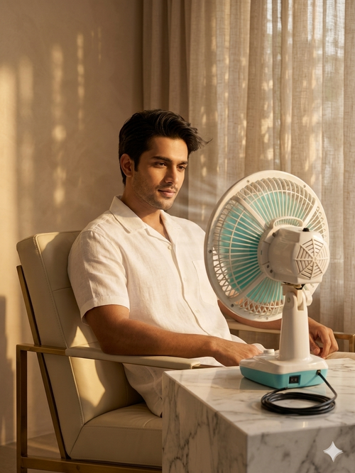 Elino Premium High-Speed Oscillating Table Fan |
